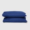 Blue Supima Cotton Sateen Pillow Case Cornucopia Living 2