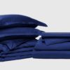 Duvet Sheet Set Bundle Midnight Blue Supima Sateen Cornucopia Living 1 2