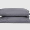 Pillow Cases Supima Cotton Sateen Slate Grey Cornucopia Living 1